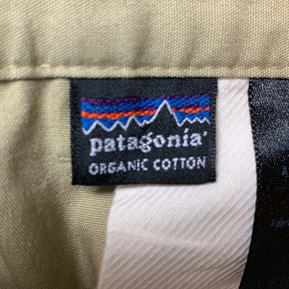 Vintage Patagonia Straight Leg Light Mustard Organic Cotton Khaki Pants 34 - Picture 7 of 8